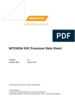 MT2503A SOC Processor Data Sheet v0.1 PDF