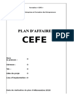 Plan D'affaires CEFE 2019