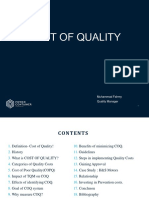 Cost of Quality