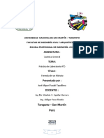 Formula Empirica y Formula de Un Hidrato