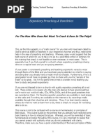Homiletics: Types and Outlines Guide | PDF | Expository Preaching ...
