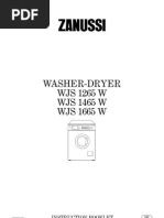 Download Zanussi Washer Dryer Manual English WJS 55 W WJS 1455 W WJS 1655 W by princessz_leo SN44573292 doc pdf