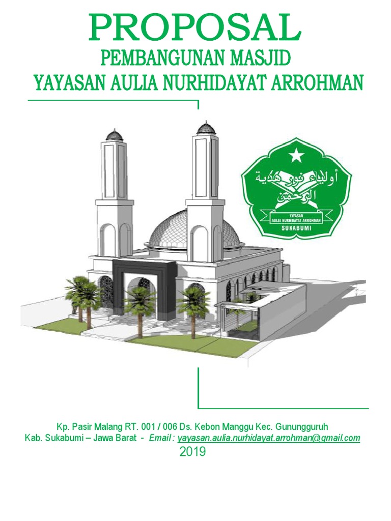 Permohonan Dana Pembangunan Masjid | PDF