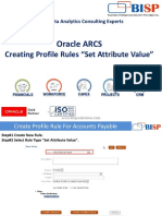 Oracle ARCS Profile Rules