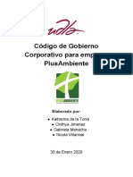 Código de Gobierno Corporativo para Empresa PlusAmbiente PDF