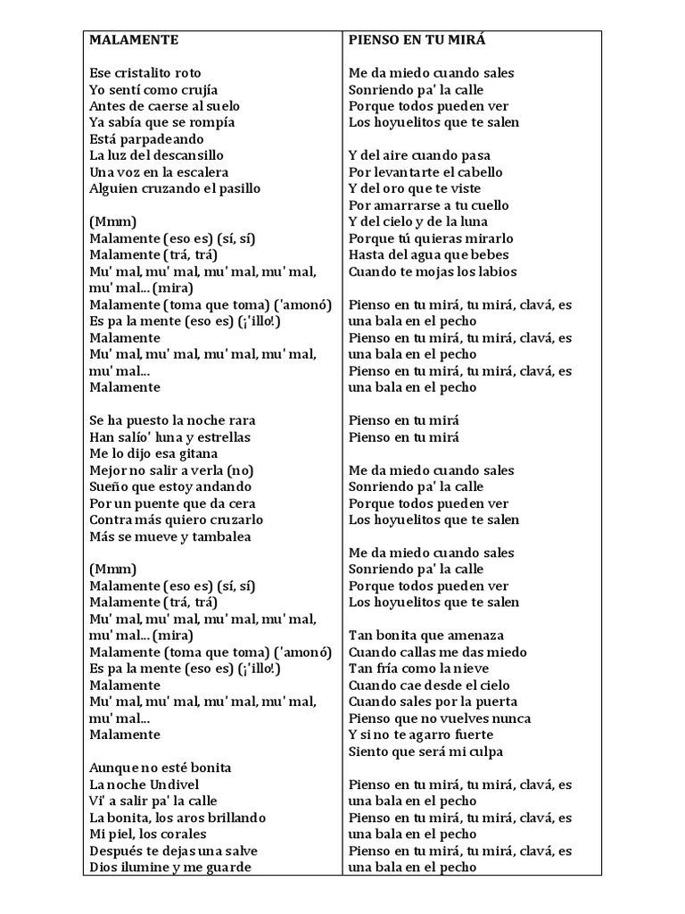 Letras de 