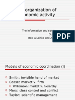 The Organization of Economic Activity: The Information and Service Economy October 8, 2007 Bob Glushko and Anno Saxenian