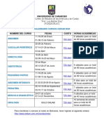 Calendario Cursos Cedum 2020 PDF