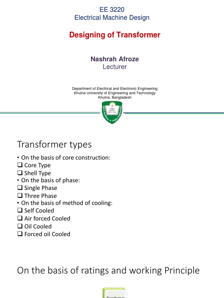 Transformer Design PDF PDF Transformer Power Engineering