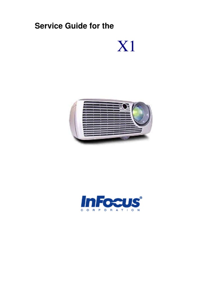 X1 Projector Service and Troubleshooting Guide | PDF | Electrical ...
