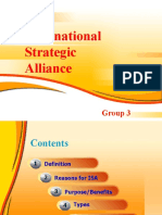 International Strategic Alliance: Group 3