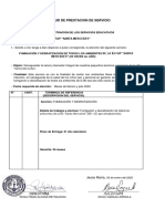 Requerimiento de Fumigación y Desratización PDF
