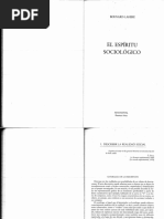 LAHIRE-El Espíritu Sociológico. Cap. 1, 4 y 7 PDF