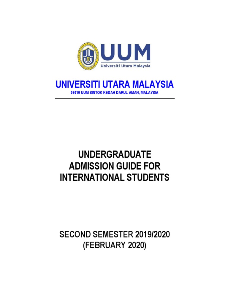 UUM Guide for Intl. Undergrads | PDF | Travel Visa