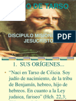 PABLO DE TARSO DISCÍPULO MISIONERO DE JESÚS