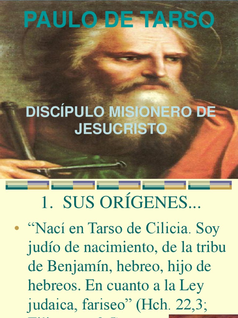 Pablo de Tarso Discípulo Misionero de Jesús | PDF | Pablo el apóstol ...