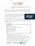 Documento para Elaborar La Propuesta de Catedra Tuaf Secretaria Técnica FEF UPC Secretaria Técnica FEF UPC