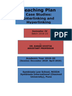 Teaching Plan-Interlinking and Hyperlinking (Batch 2018-23)