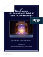 Is Worshiping Sri Guru Granth Sahib Ji Akin To Idol Worship