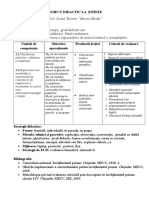 Clasa 2 Proiect Didactic Stiinte