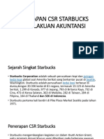 Penerapan CSR Starbucks & Perlakuan Akuntansi