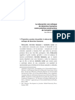 RODINO, A. La Educación Con Enfoque de Derechos Humanos Como Práctica Constructora de Inclusión Social