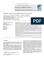 Clinimetric Analyses of The Modified Parkinson Activity Scale PDF