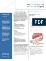 Hepatobiliary and Pancreas Surgery: Liver Disease Management & Transplant Program