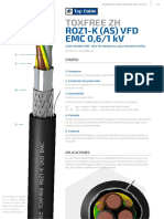 Topcable - Toxfree - ZH - Roz1-K - (As) - VFD - Emc - 06 1KV - Esp - Specs