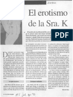 El Erotismo de La Señora K