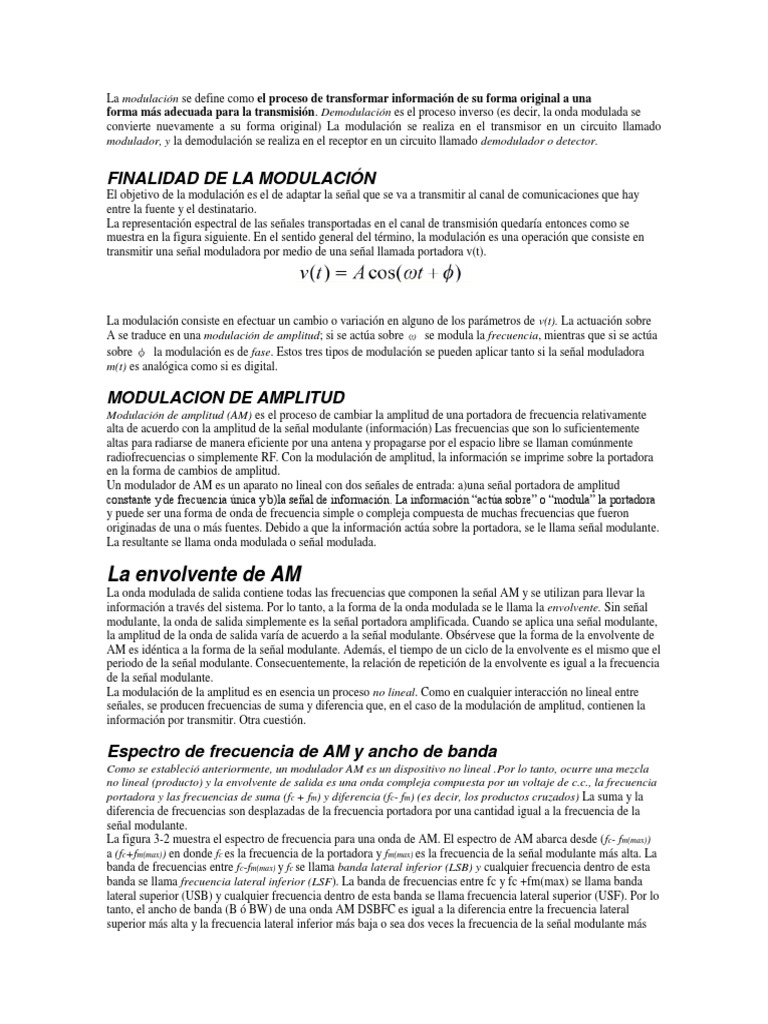 AM Radio | PDF | Modulación | Modulación de frecuencia