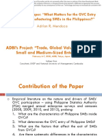 Session 6.2: Comments On Entry, Survival and Exit of Firms in Global Value Chains The Case of Small and Medium-Sized Manufacturers From The Philippines by Sothea Oum