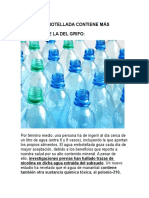 El Agua Embotellada Contiene Más Polonio Que La Del Grifo