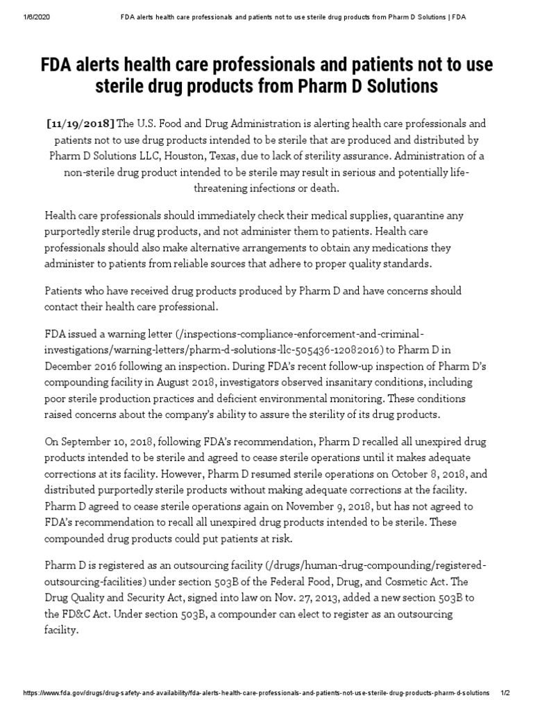 Fda System Just Issued A Critical Alert Managers Must Act Now - 5sizasl