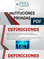 Instituciones Privadas