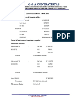 Cuadro de Control Financiero