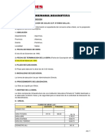 Memoria Descriptiva Sallacc