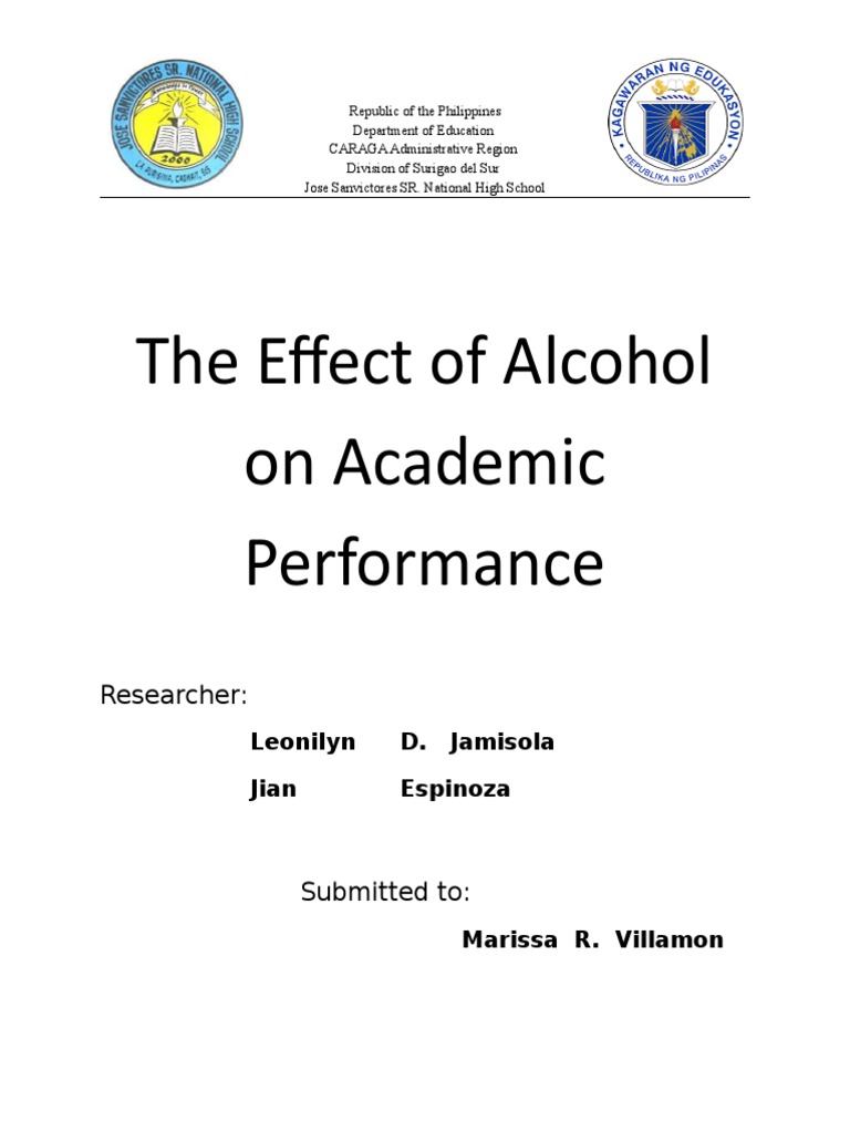 alcoholism research paper