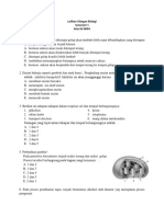 Latihan Ulangan Biologi Semester 1 Kelas XII MIPA