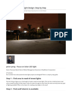 Solar Power Street Light Design - Step by Step - LinkedIn PDF
