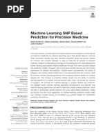 2019 Ho - Machine Learning SNP Based Prediction For Precision Medicine PDF