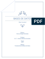 Mapa Conceptual e Investigación Sobre Base de Datos