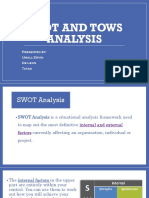 Swot and Tows Analysis