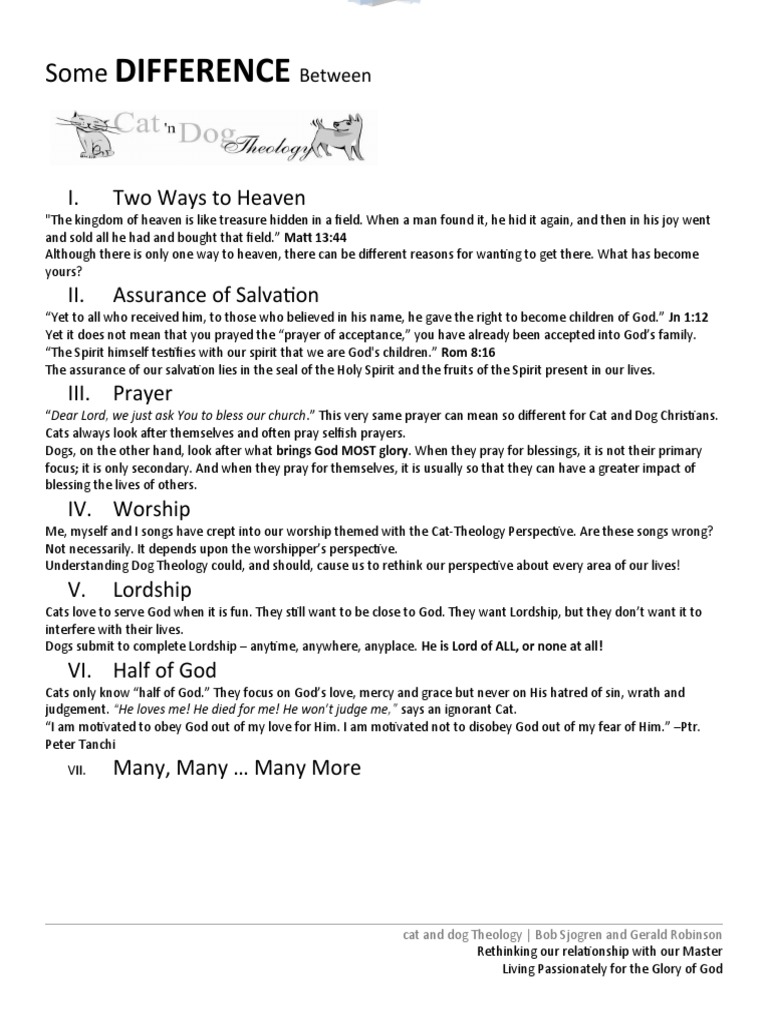 Cat and Dog Theology Ch2 PDF Prayer Assurance (Theology)