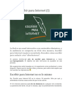 Cómo escribir para Internet de forma efectiva (Parte I