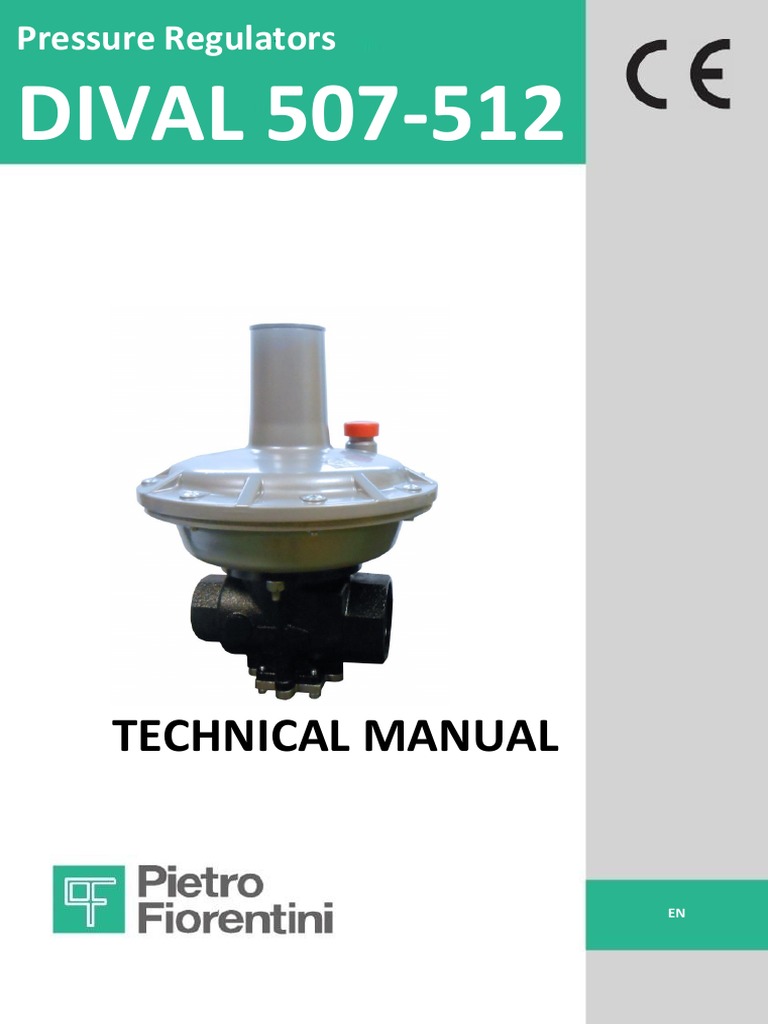 Dival 507-512 Pressure Regulator Manual | PDF | Valve | Calibration