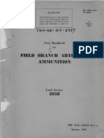 26 Manuals 3835, Field Branch Artillery Ammunition