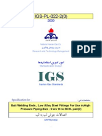 IGS-PL-022-2 Technical Specification of Butt Welding Ends Fittings