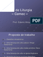 Aula sobre a Liturgia e seus principais elementos