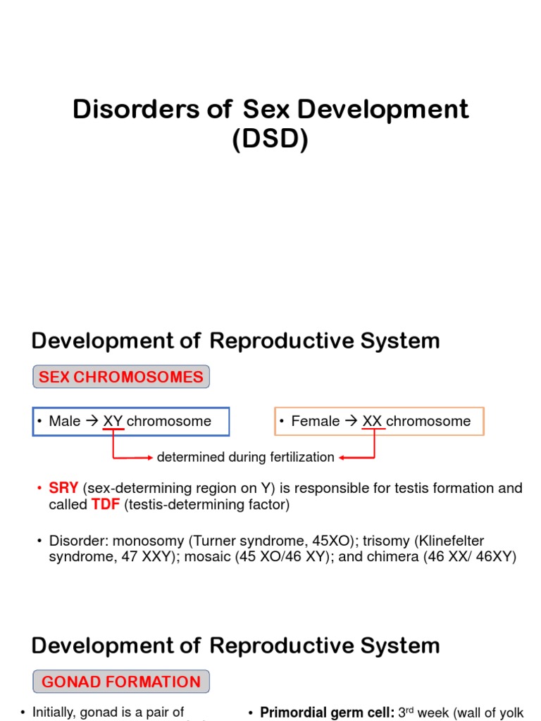 Disorder of Sex Development | PDF | Reproductive System | Sexual ...